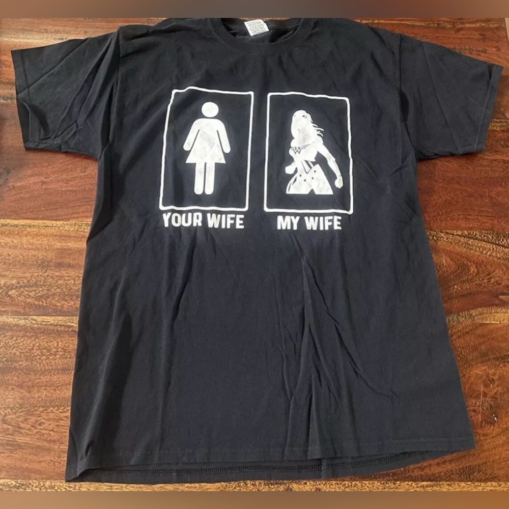 Adult Large My Wife is Wonder Woman T-shirt
